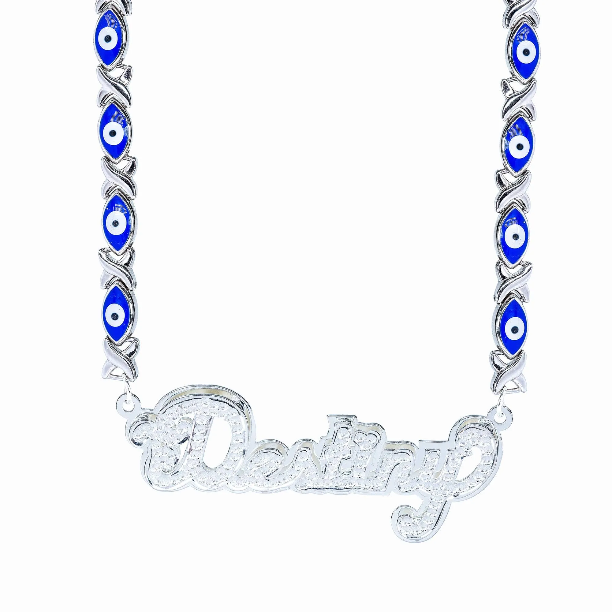 Evil Eye Xoxo Chain Name Necklace: Protect Yourself with Style