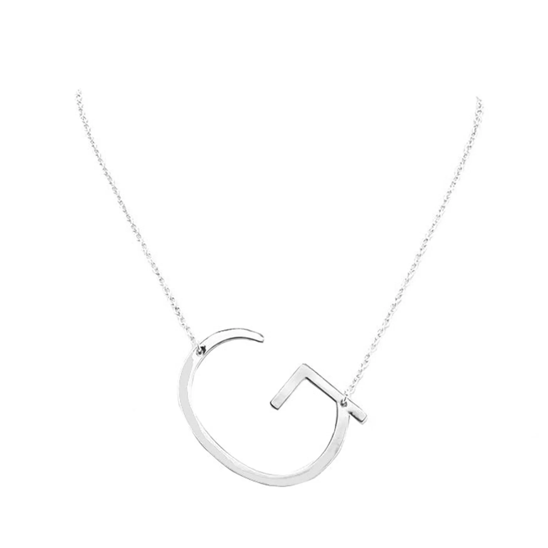 G  Monogram Metal Pendant Necklace