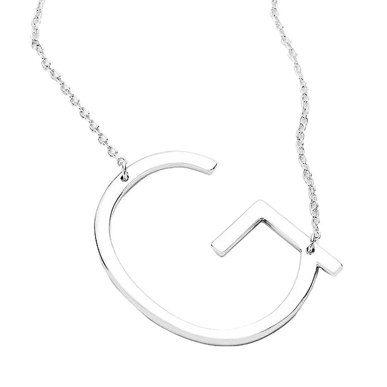 G  Monogram Metal Pendant Necklace