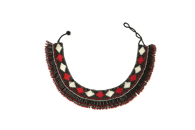 Getu Beaded Neckline Necklace - Multiple Colors | Handmade in Tanzania