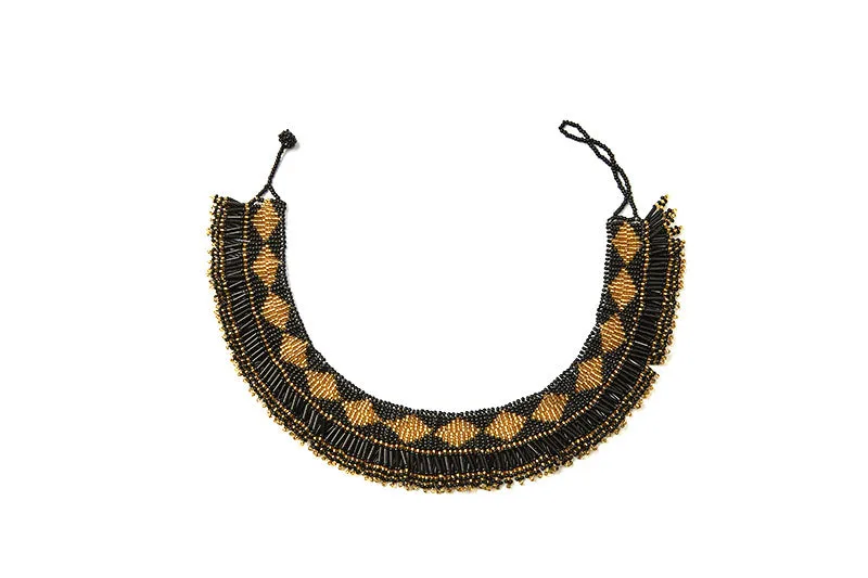 Getu Beaded Neckline Necklace - Multiple Colors | Handmade in Tanzania