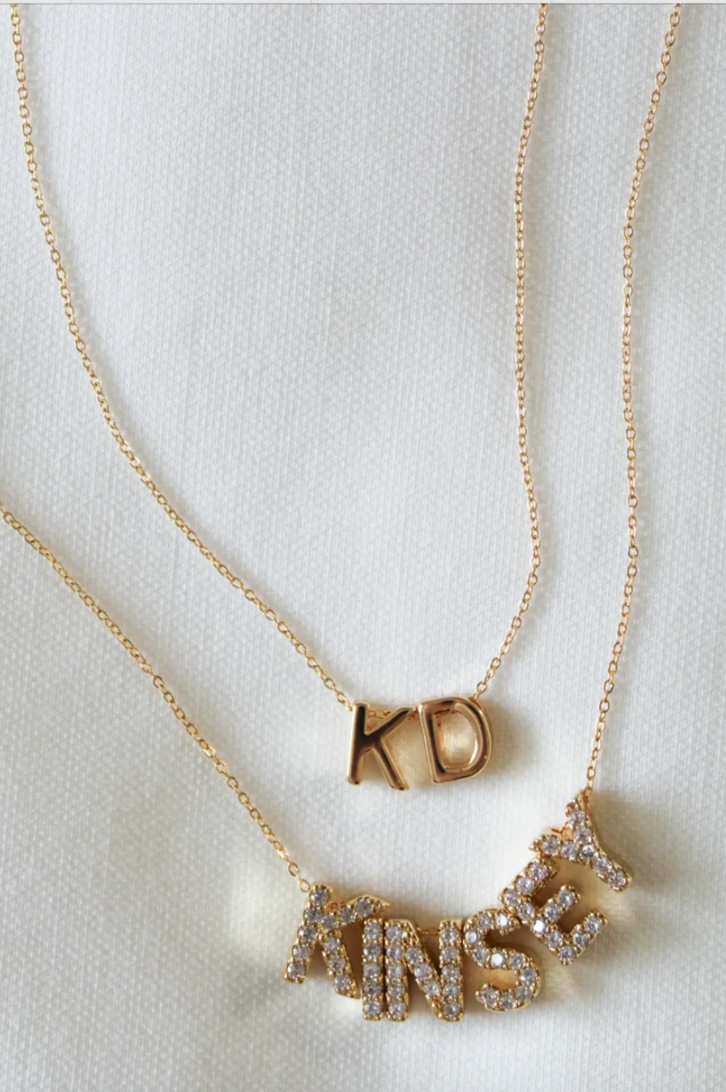 Gold Dainty Chain- Initial Bar