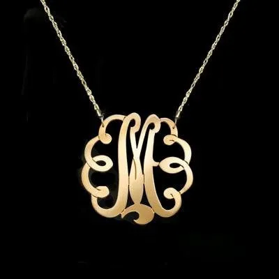 Gold Filled Swirly Initial Necklace-Lauren Conrad