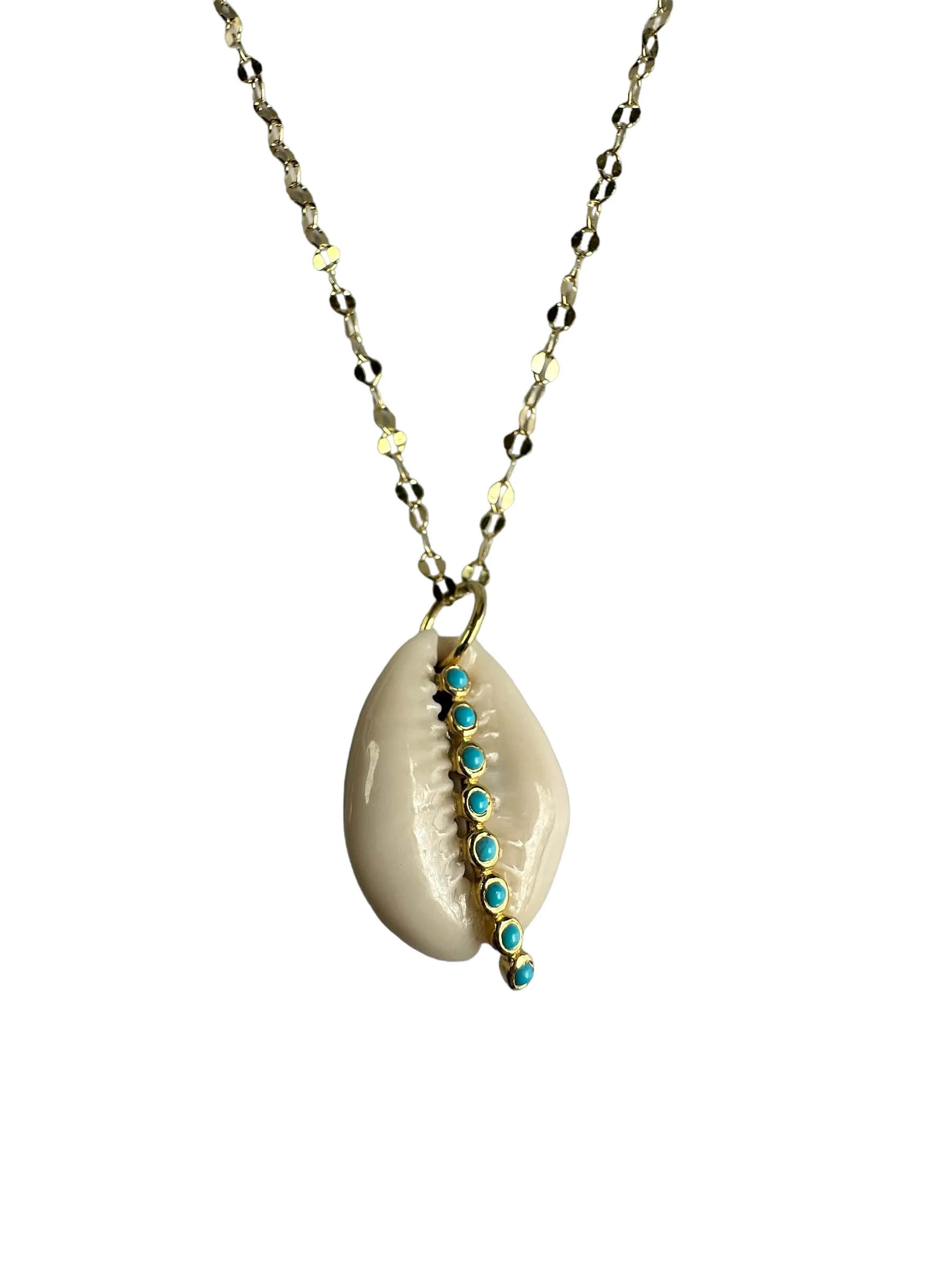 Good Luck Cowrie - Turquoise