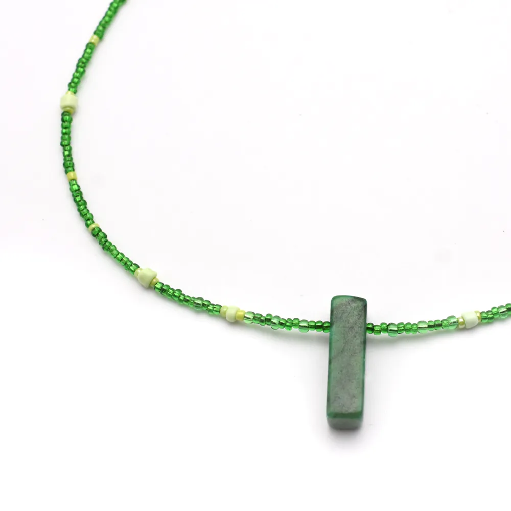 Green Beaded Necklace