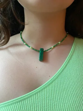 Green Beaded Necklace