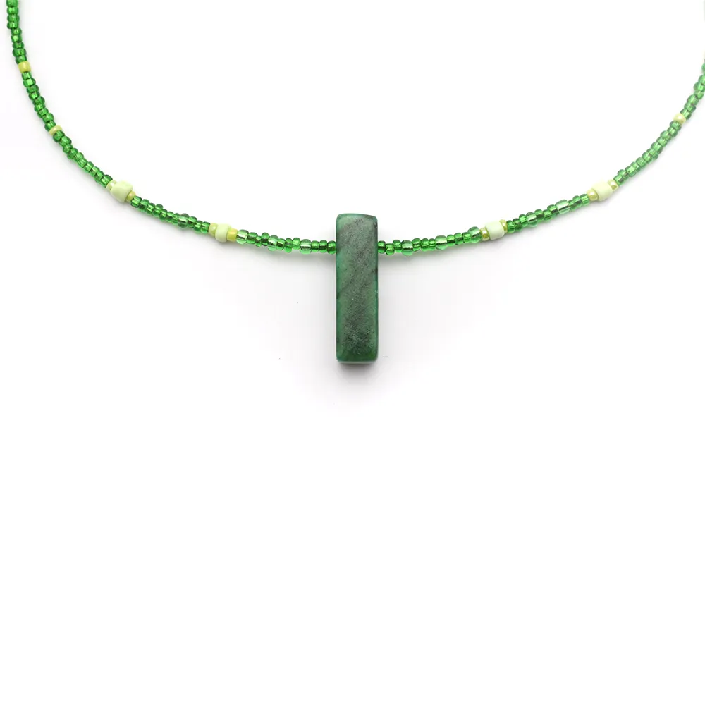 Green Beaded Necklace