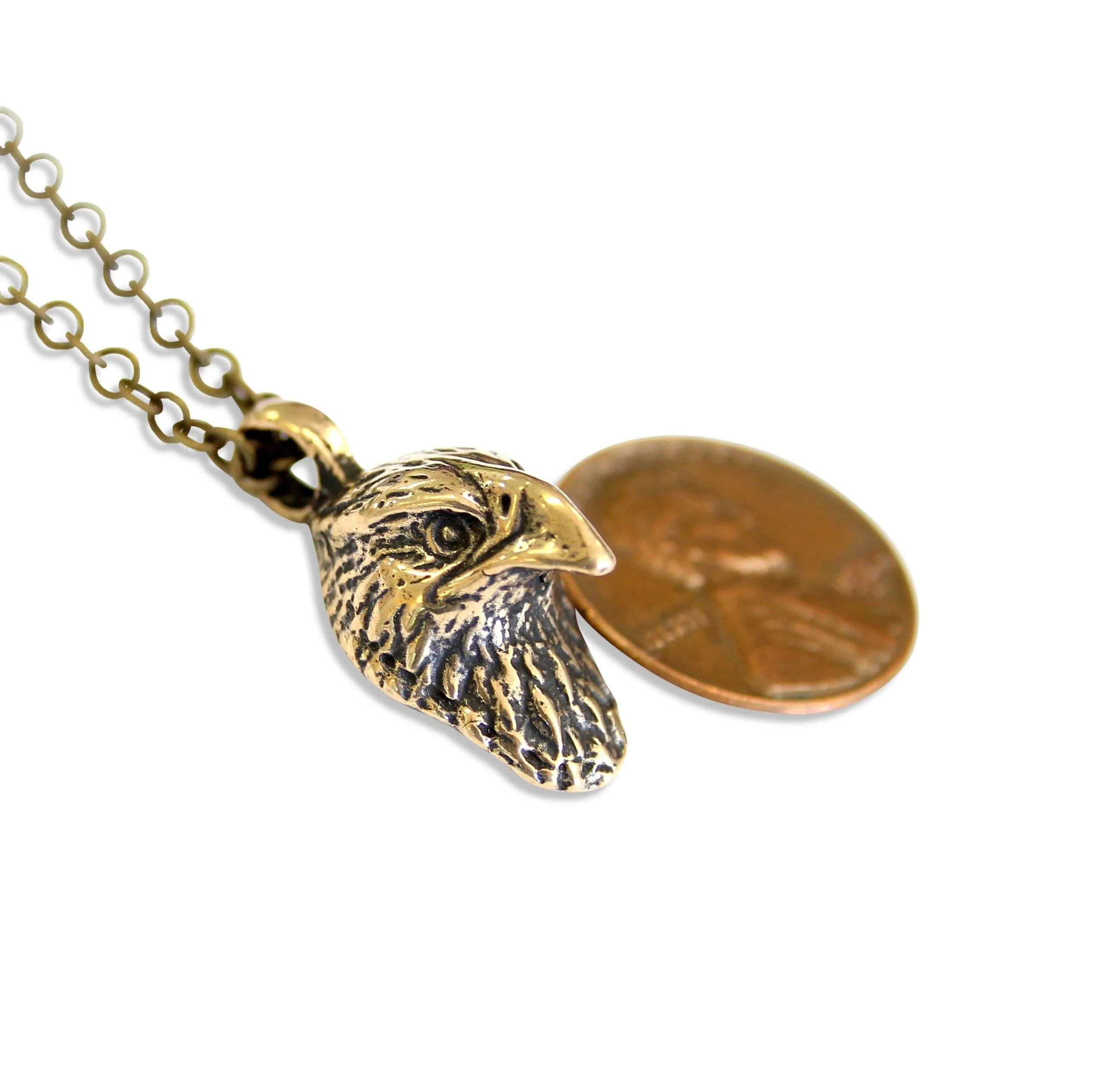 Hawk Head Necklace Pendant