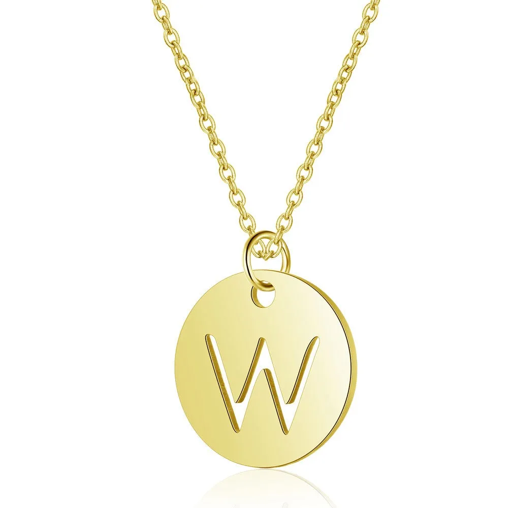 Initial Necklace Gold (A-Z)