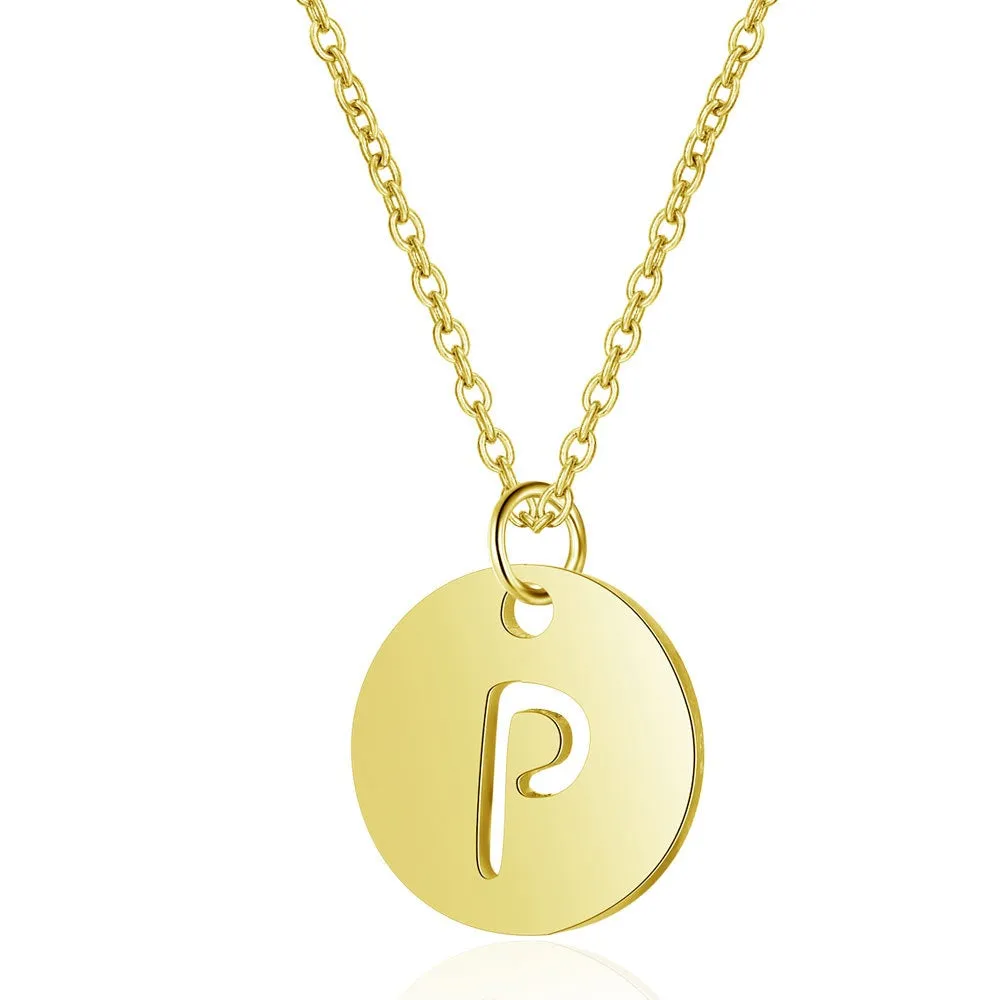 Initial Necklace Gold (A-Z)