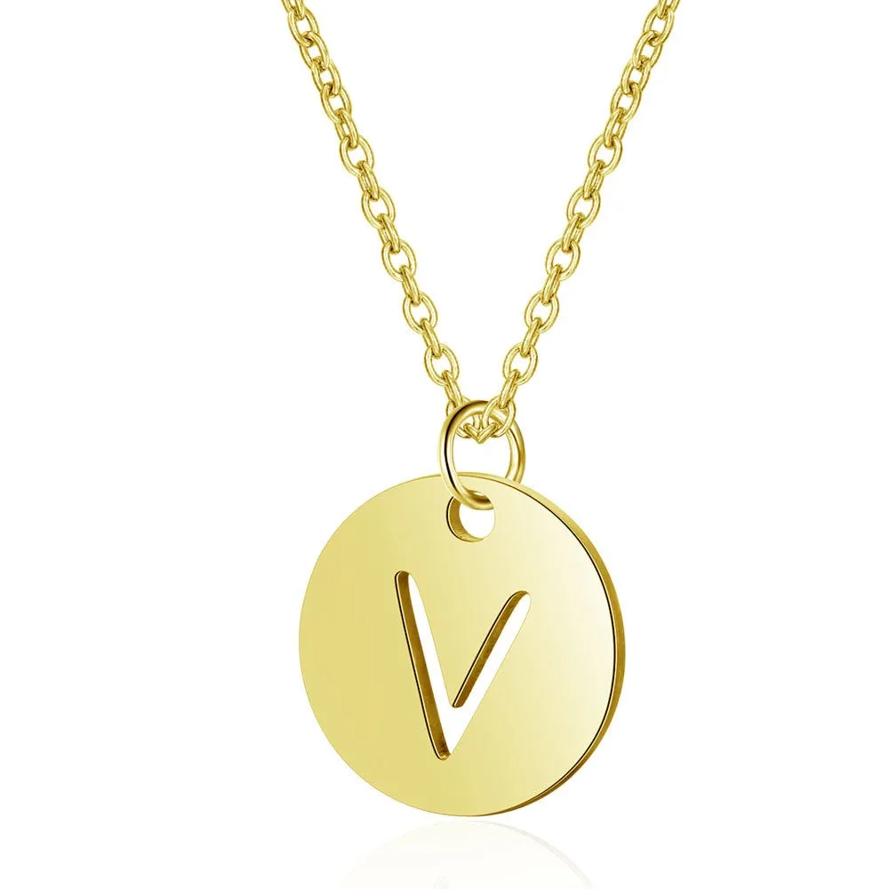 Initial Necklace Gold (A-Z)