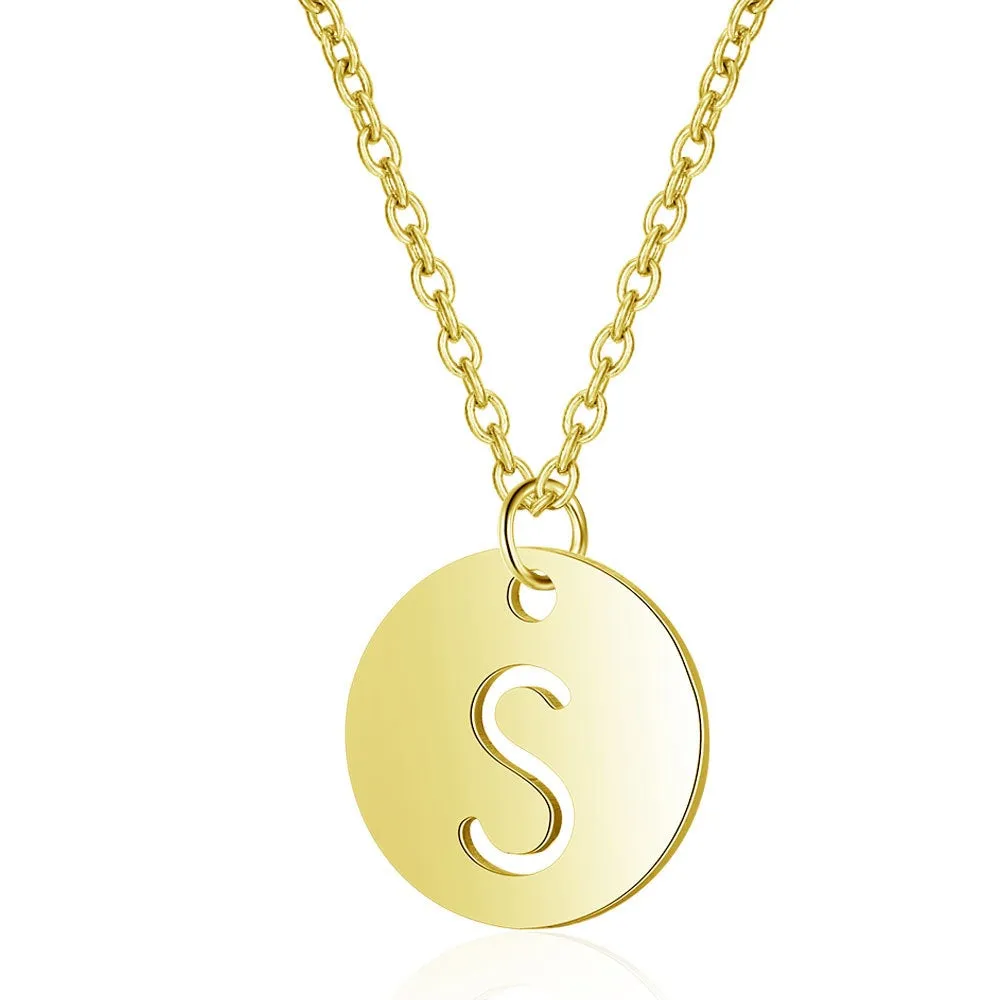 Initial Necklace Gold (A-Z)