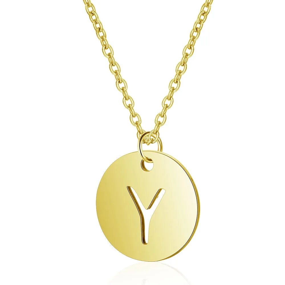 Initial Necklace Gold (A-Z)