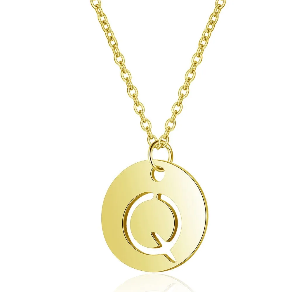 Initial Necklace Gold (A-Z)