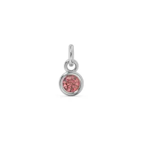 July Birthstone Charm | Sterling Silver