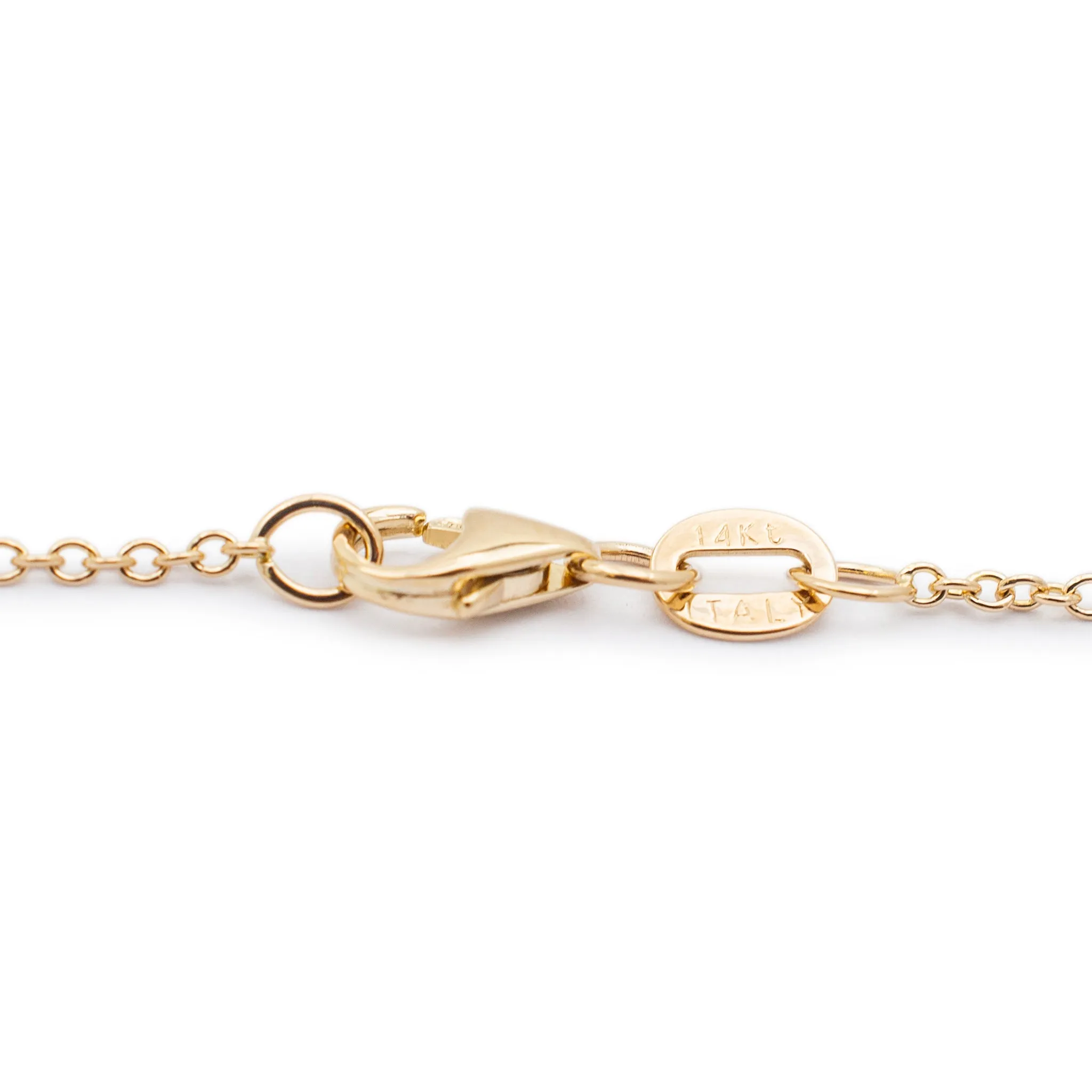 Ladies 14K Yellow Gold by the Yard Diamond Chain Necklace