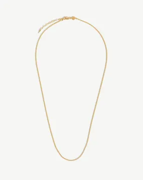 Long Rope Chain Necklace | 18ct Gold Plated Vermeil