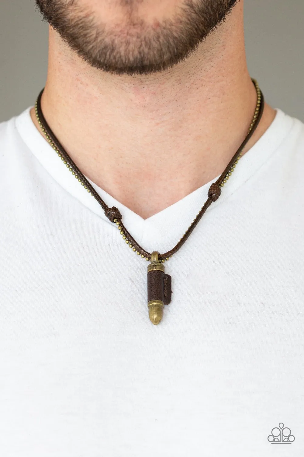 Magic Bullet Brass-Necklace