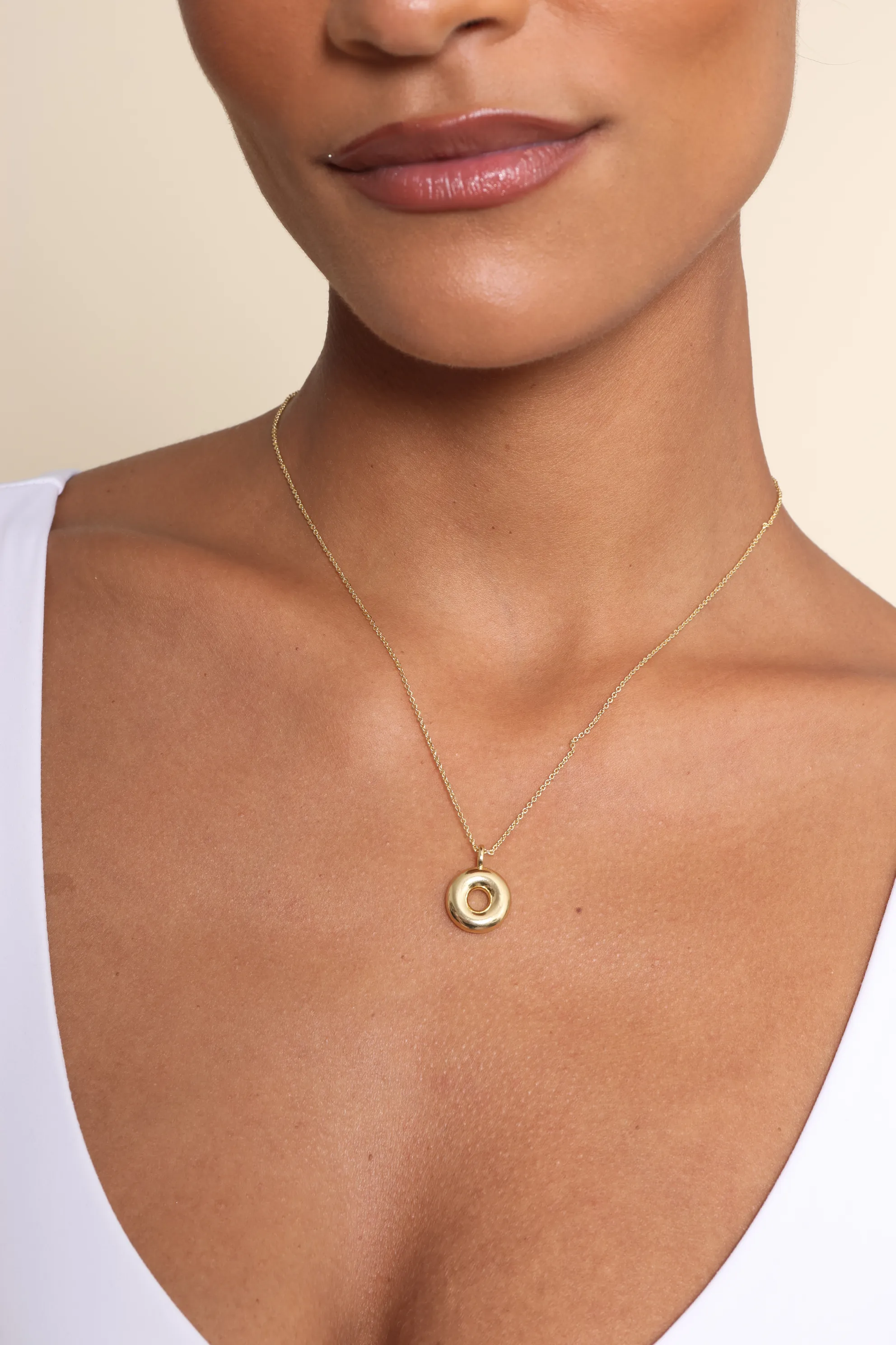 Maisie Bubble Initial Necklace