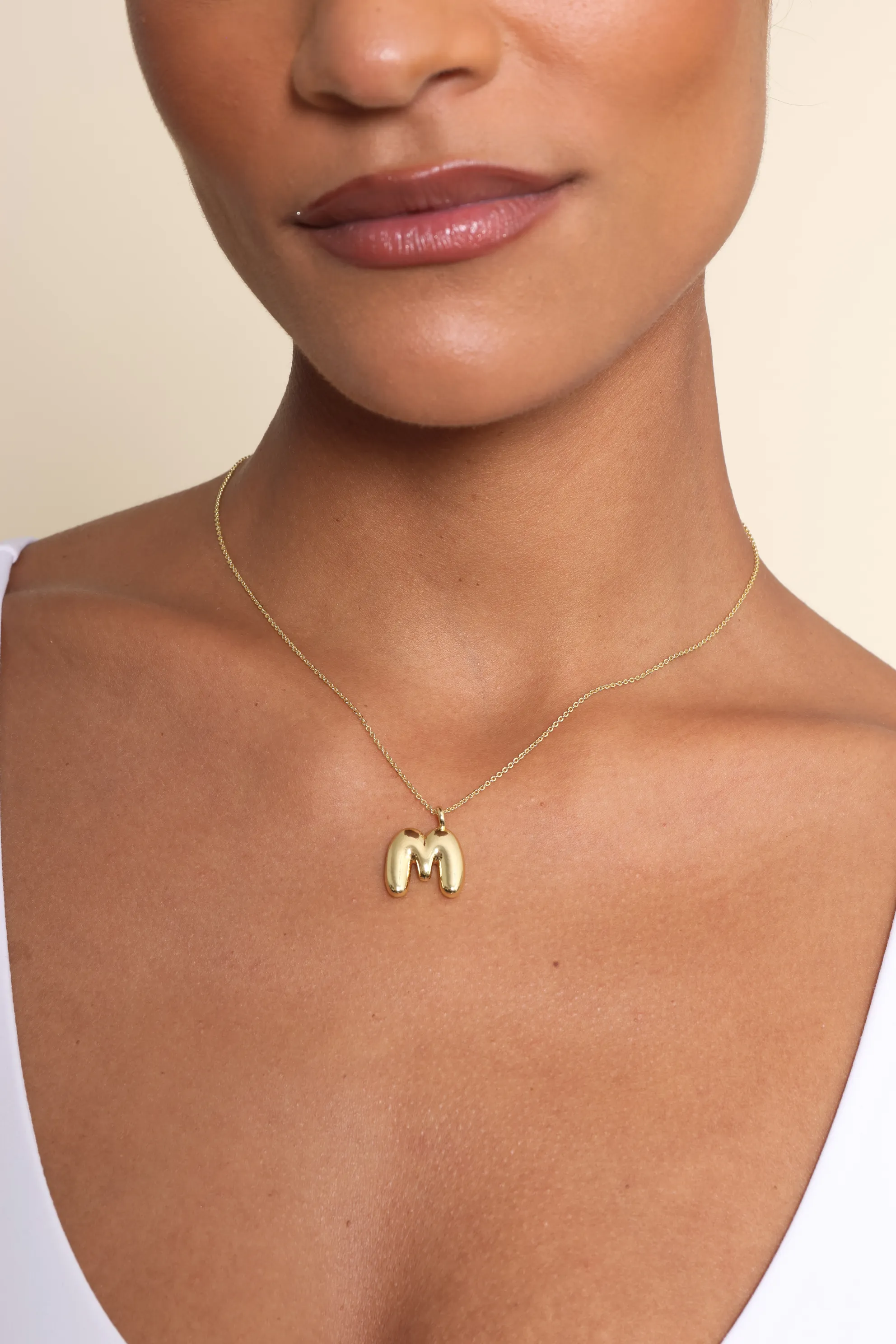 Maisie Bubble Initial Necklace