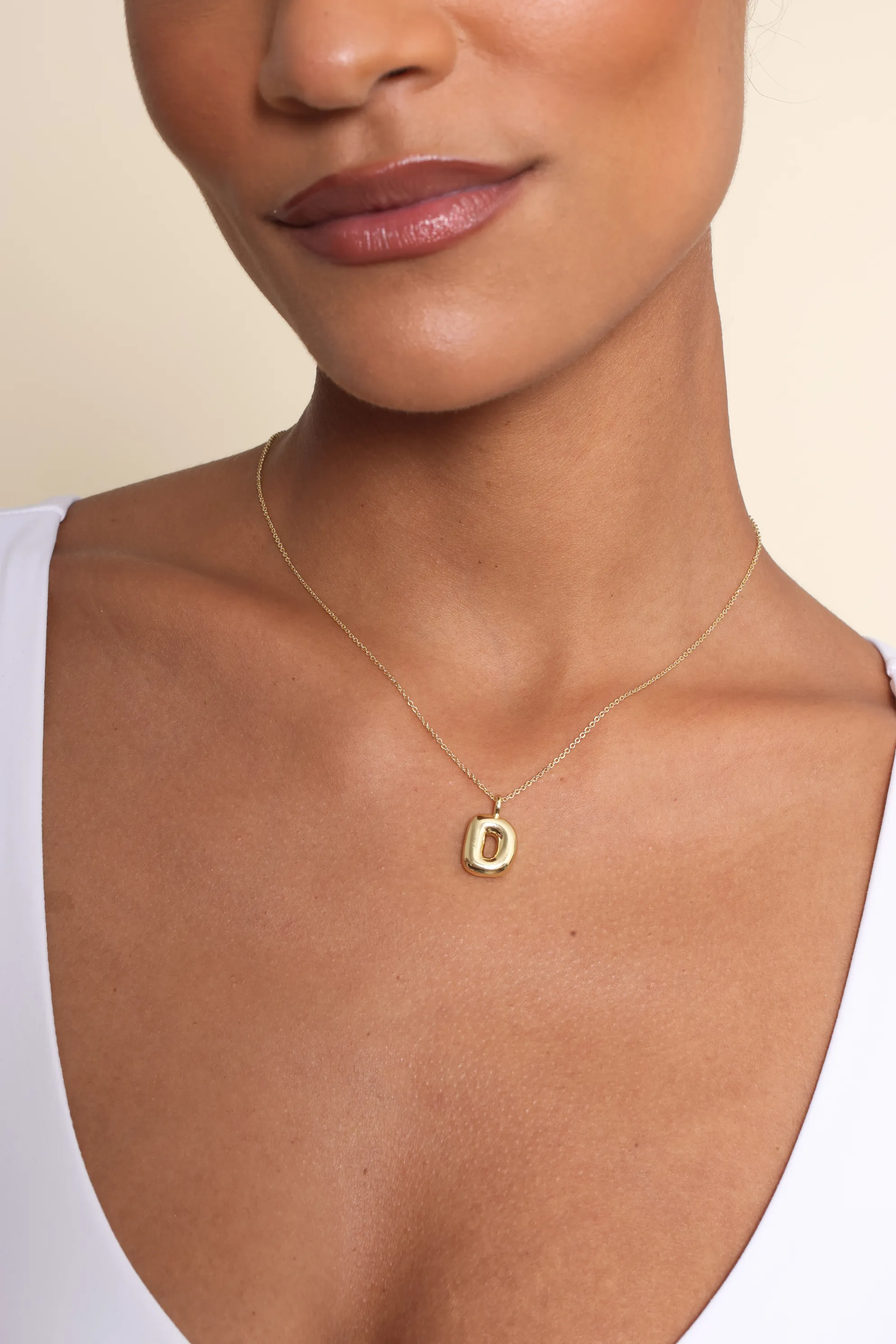 Maisie Bubble Initial Necklace