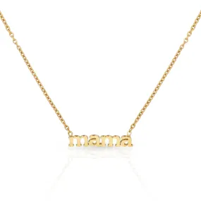 MAMA alphabet pendant necklace