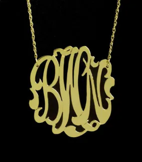 Medium Gold Filled Monogram Necklace