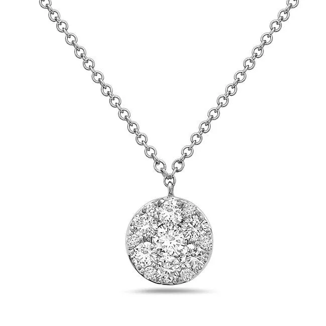 Mini Diamond Disc Pendant