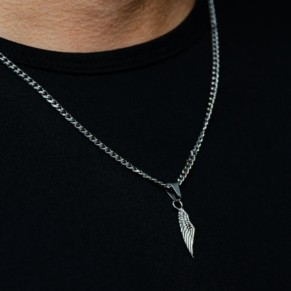 Mini Wing Pendant - Sterling Silver