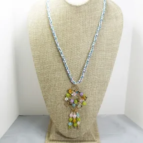 Nahama Beaded Wire Pendant Necklace