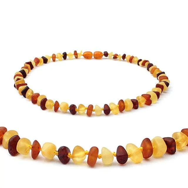 Natural Amber Stone Bead Accessory Necklace