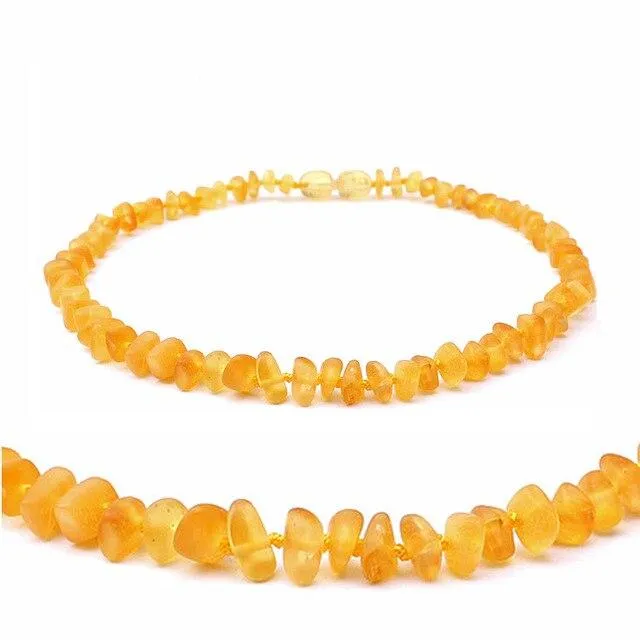 Natural Amber Stone Bead Accessory Necklace