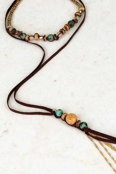 Natural Stone Mix Bohemian Choker