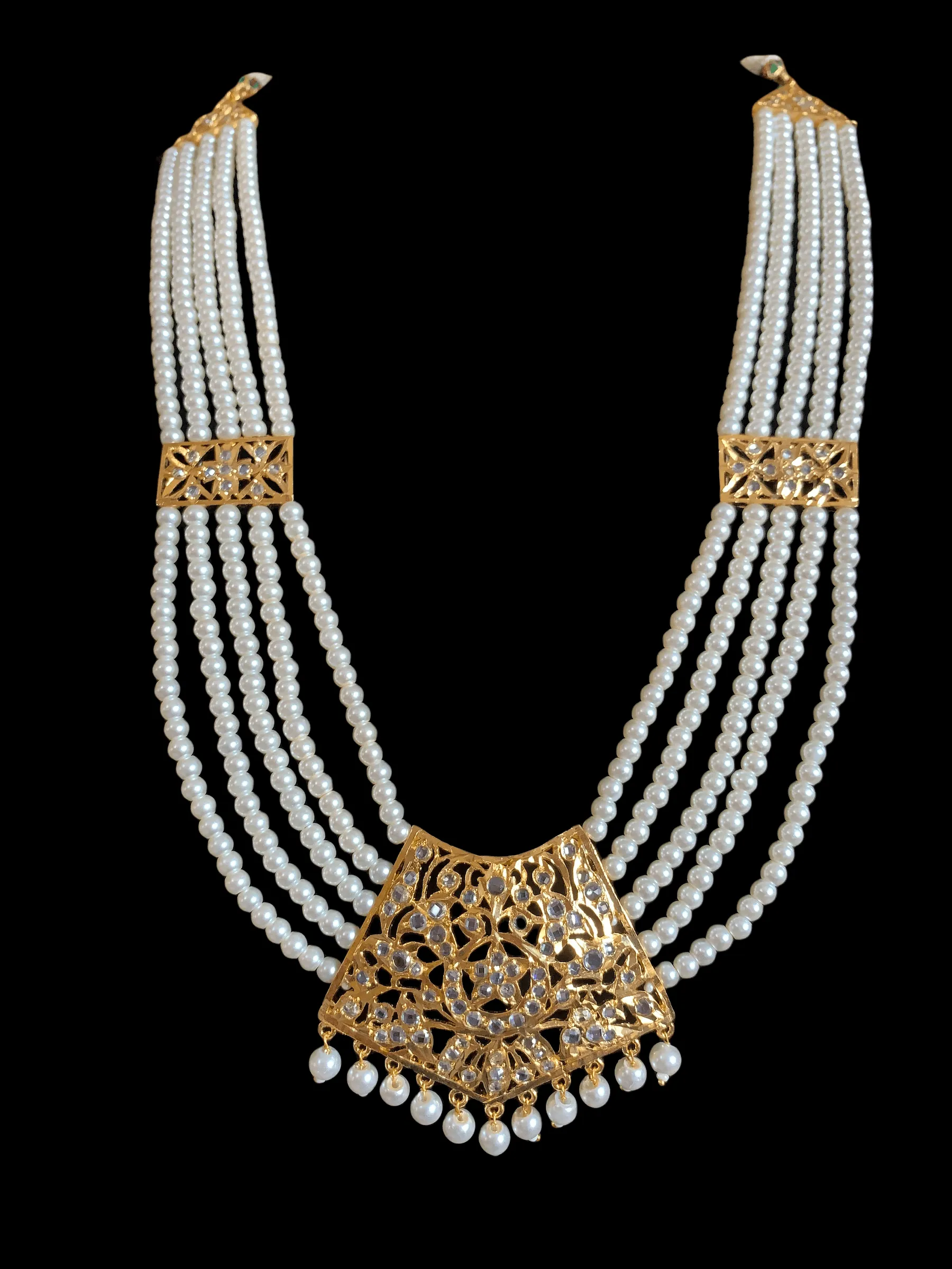 Nisha rani haar in shell pearls  ( SHIPS IN 4 WEEKS  )