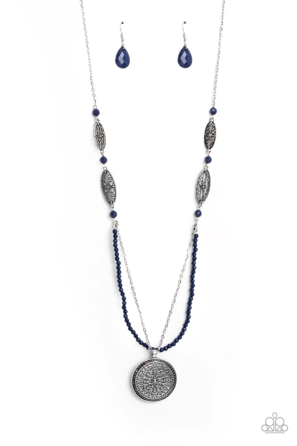 Paparazzi Garden of Grace - Blue Necklace