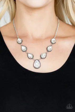 Paparazzi Necklace ~ Socialite Social - White