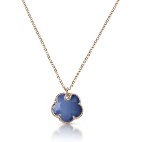 Pasquale Bruni - Petit Joli - Pendant Necklace, 18K Rose Gold, White Agate and Lapis Lazuli Doublet, Diamonds