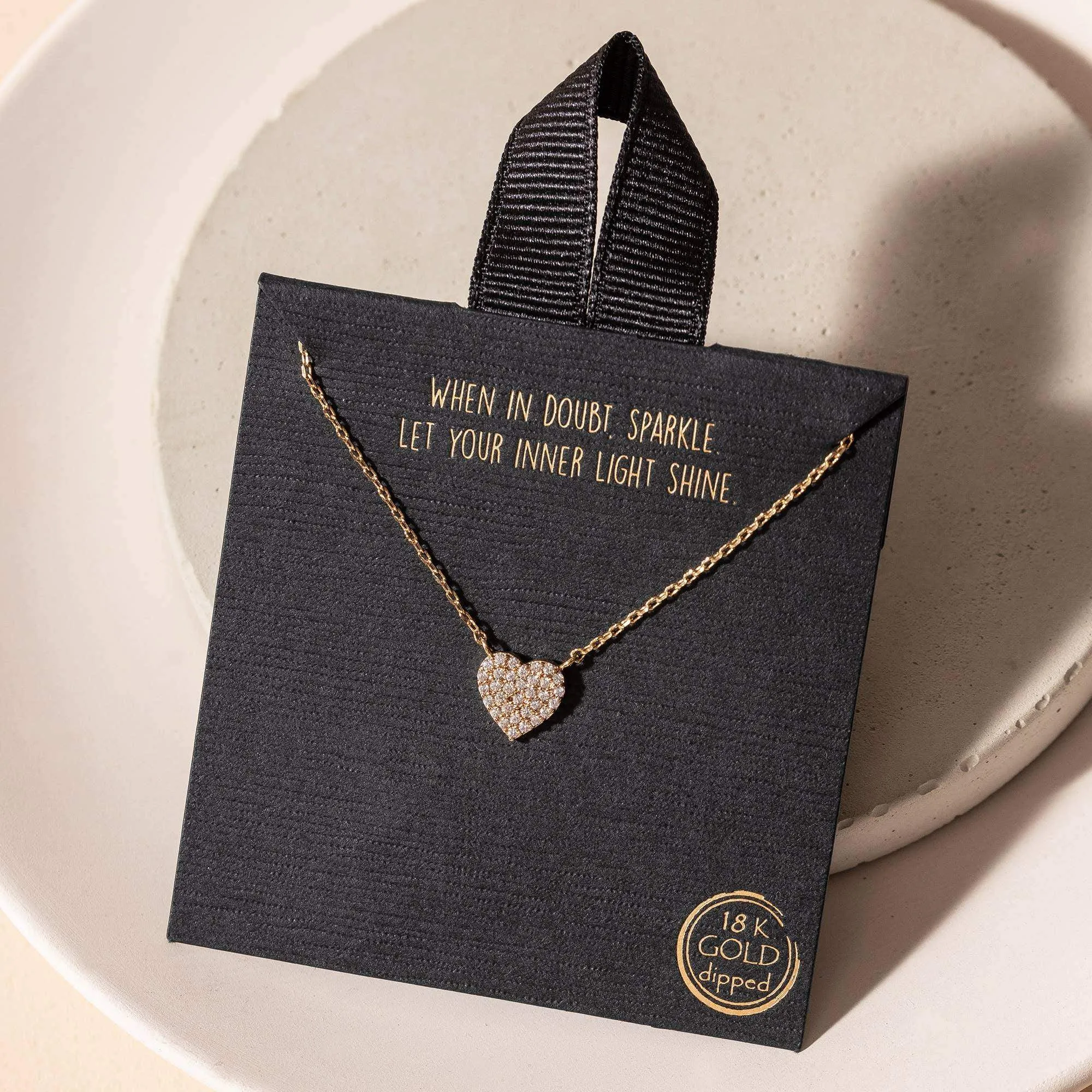 Pave Valentine’s Heart Necklace