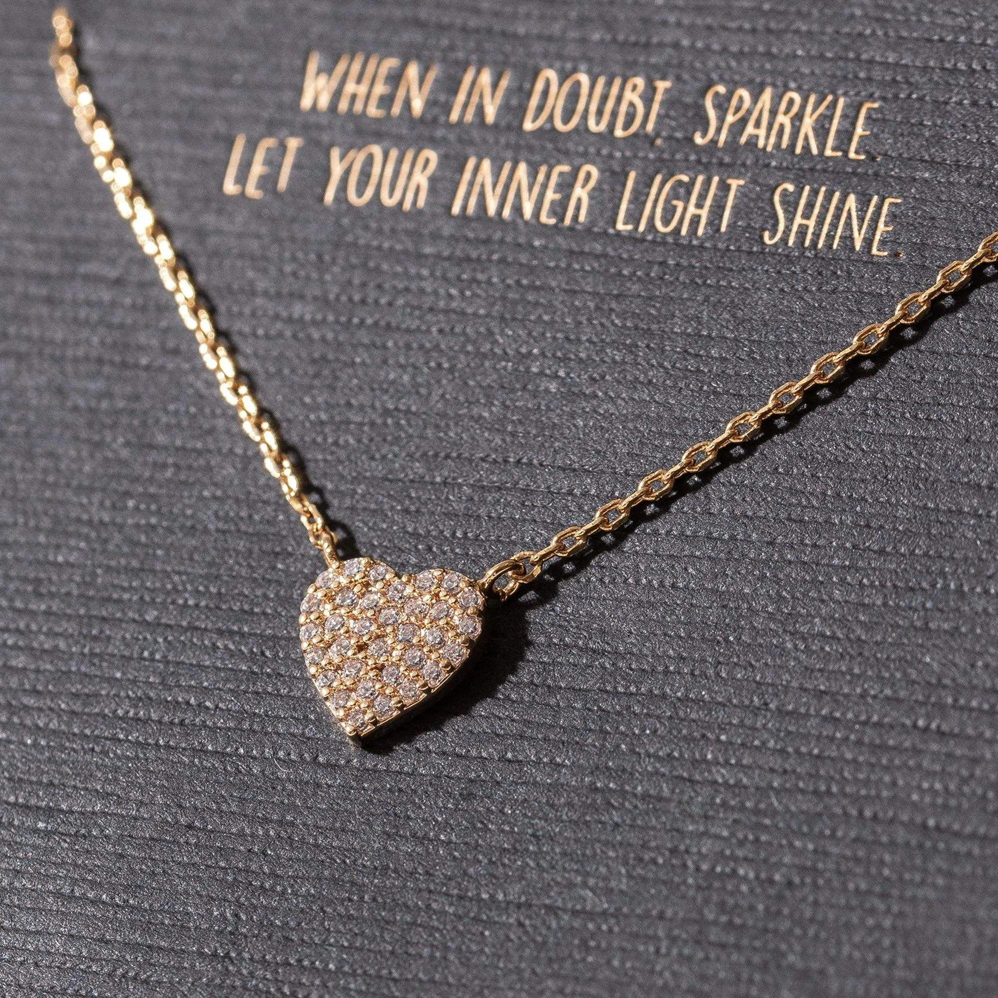 Pave Valentine’s Heart Necklace