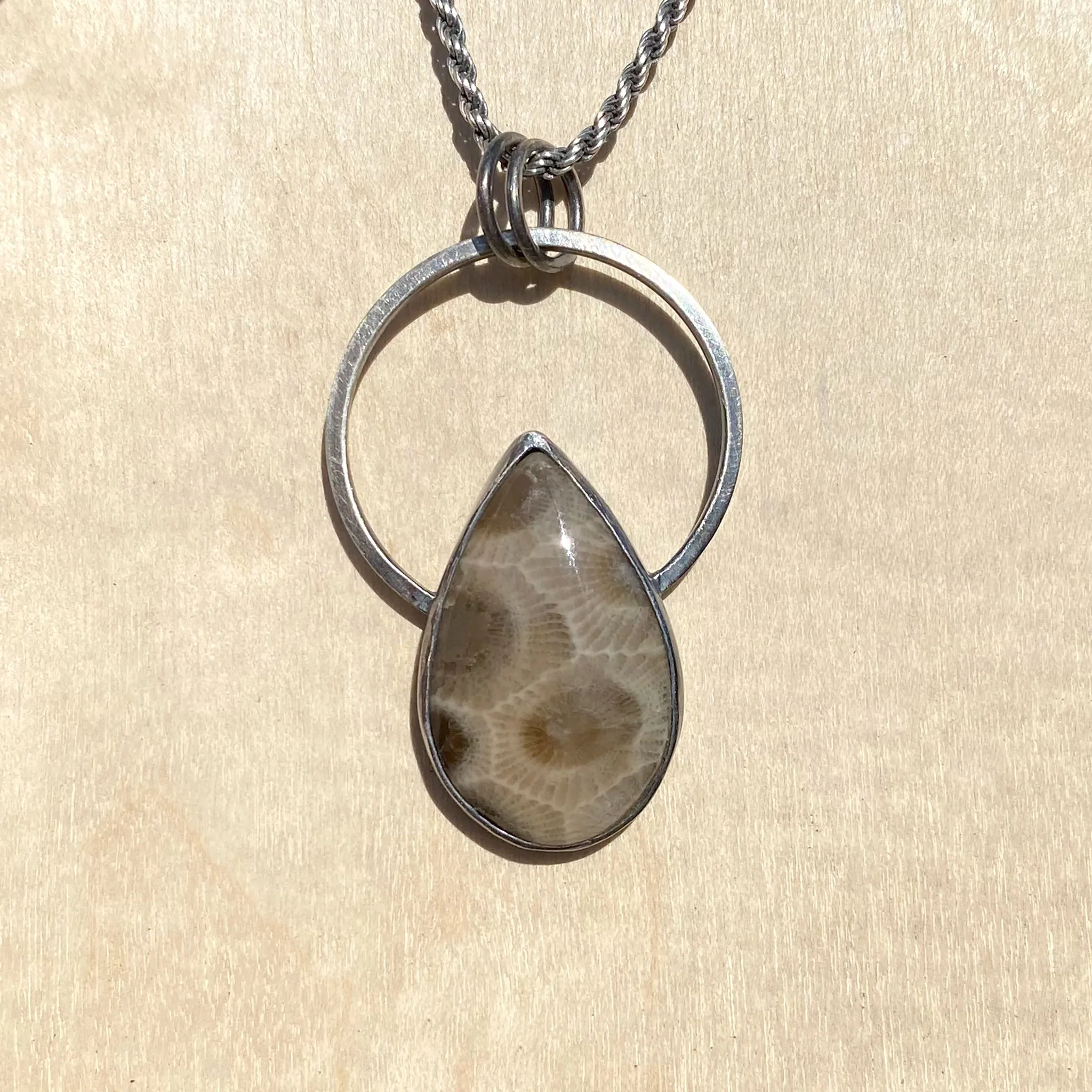 Petoskey Stone Pendant Necklace