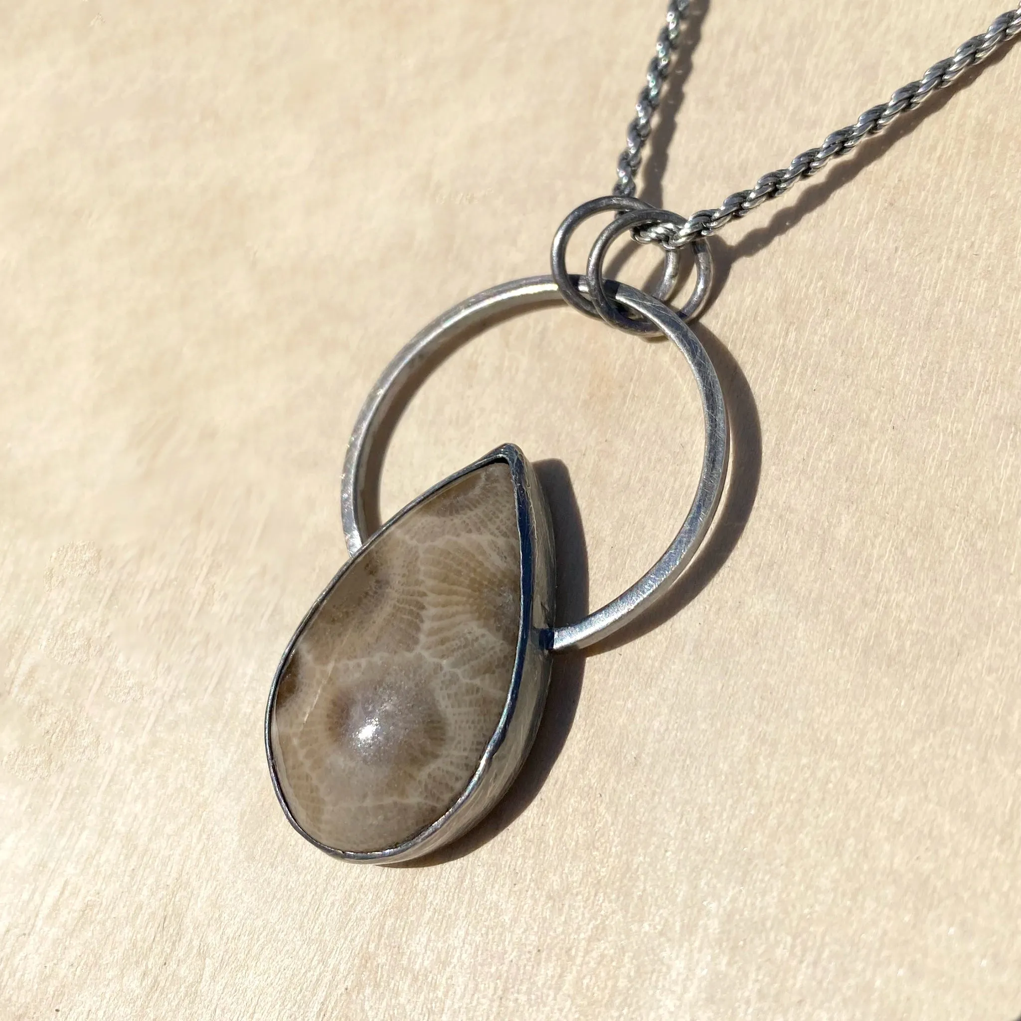 Petoskey Stone Pendant Necklace