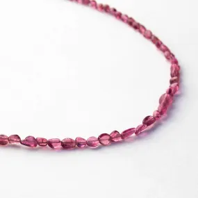 Pink Tourmaline - Beaded Necklace