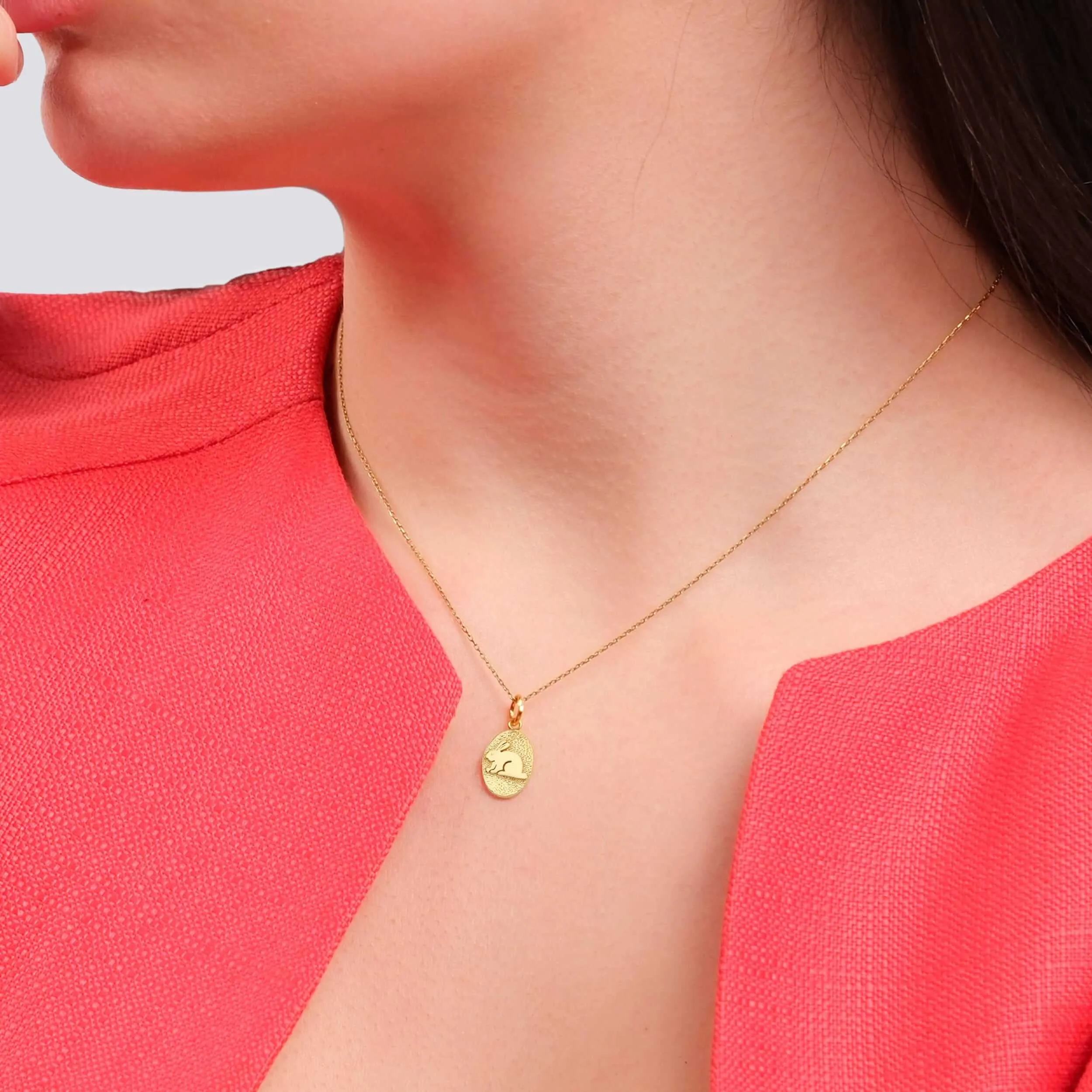 Rabbit Necklace | 14K Gold Vermeil