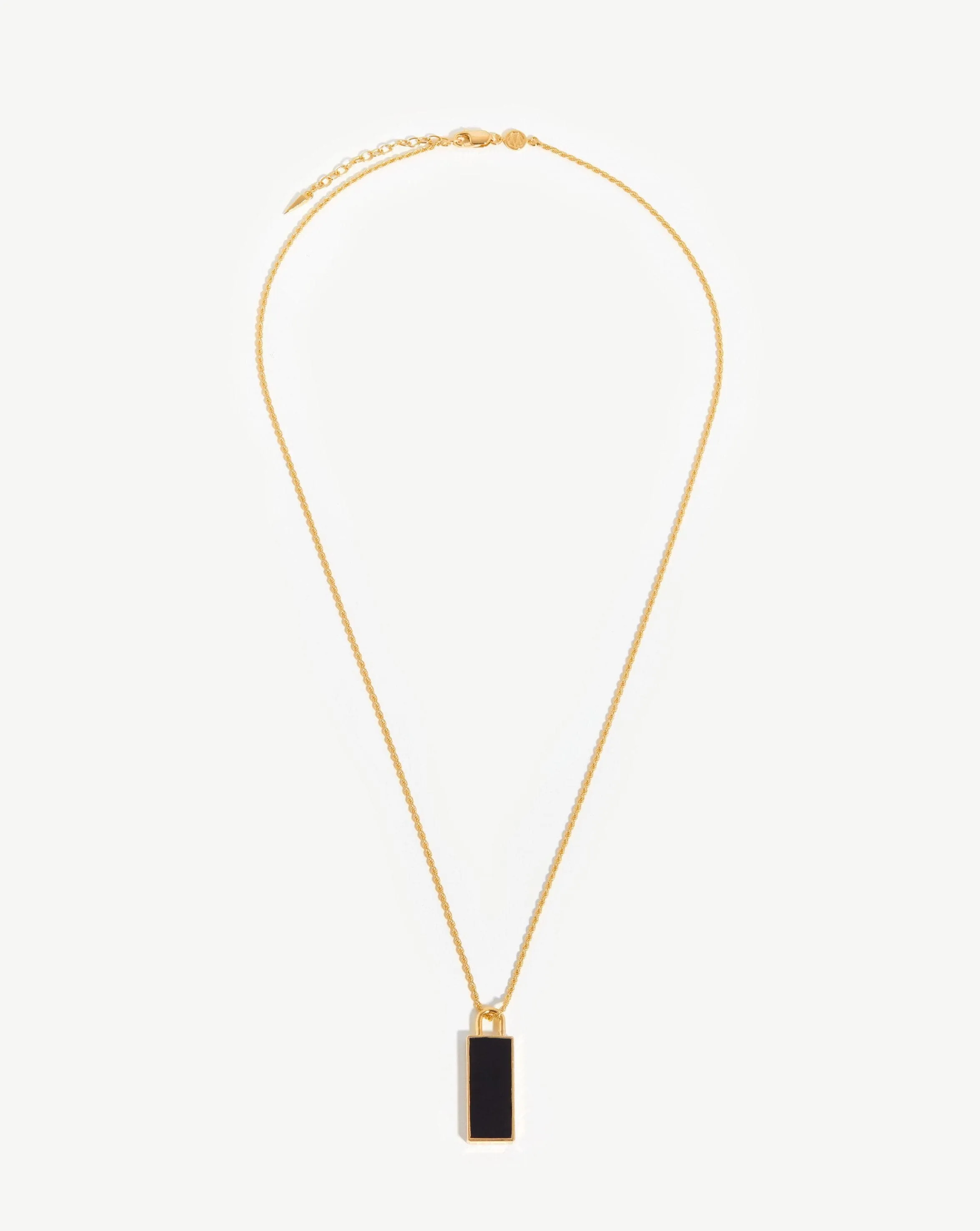 Rectangle Pendant Chain Necklace