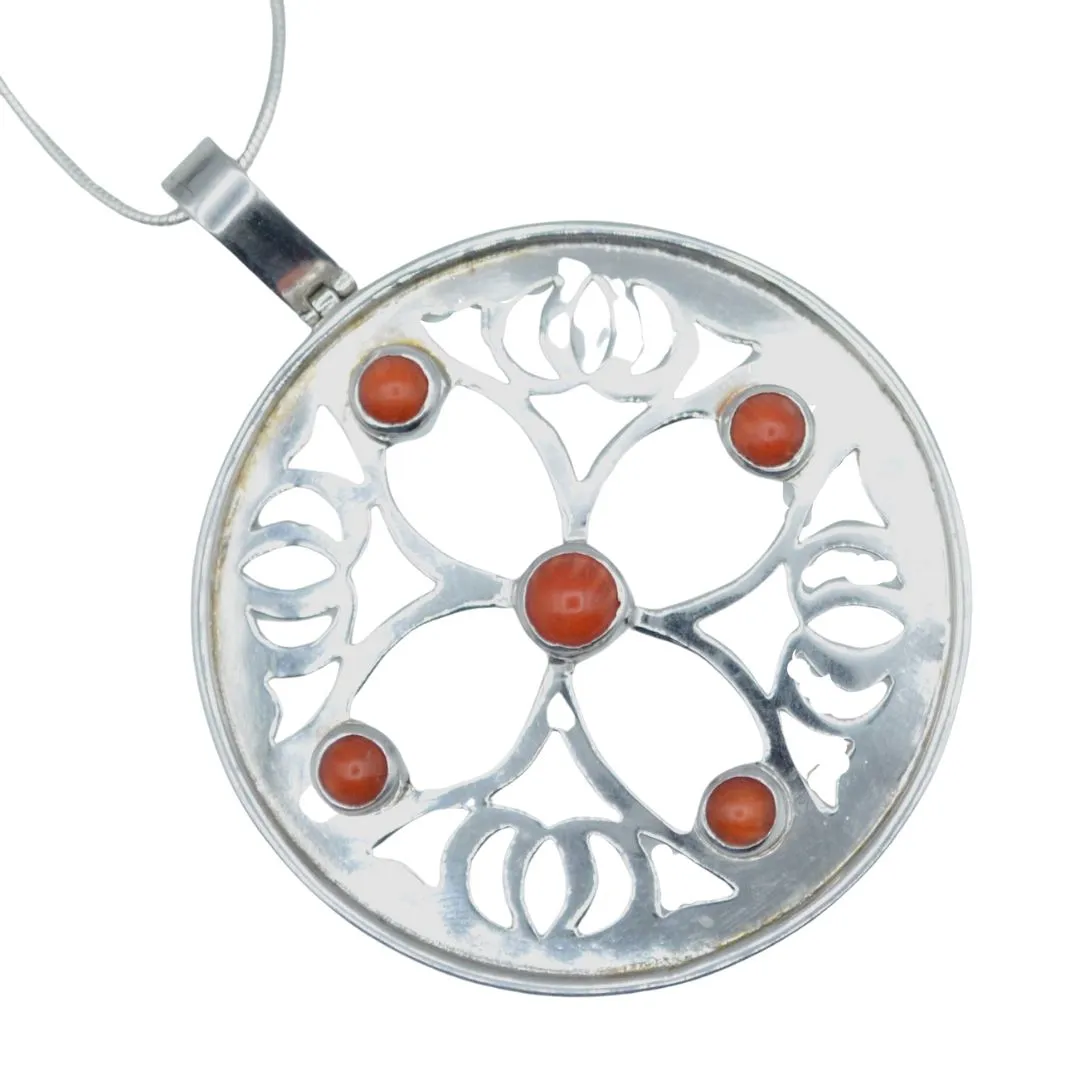 Red Star Silver Necklace