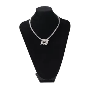 Rhinestone Name Pendant Necklace