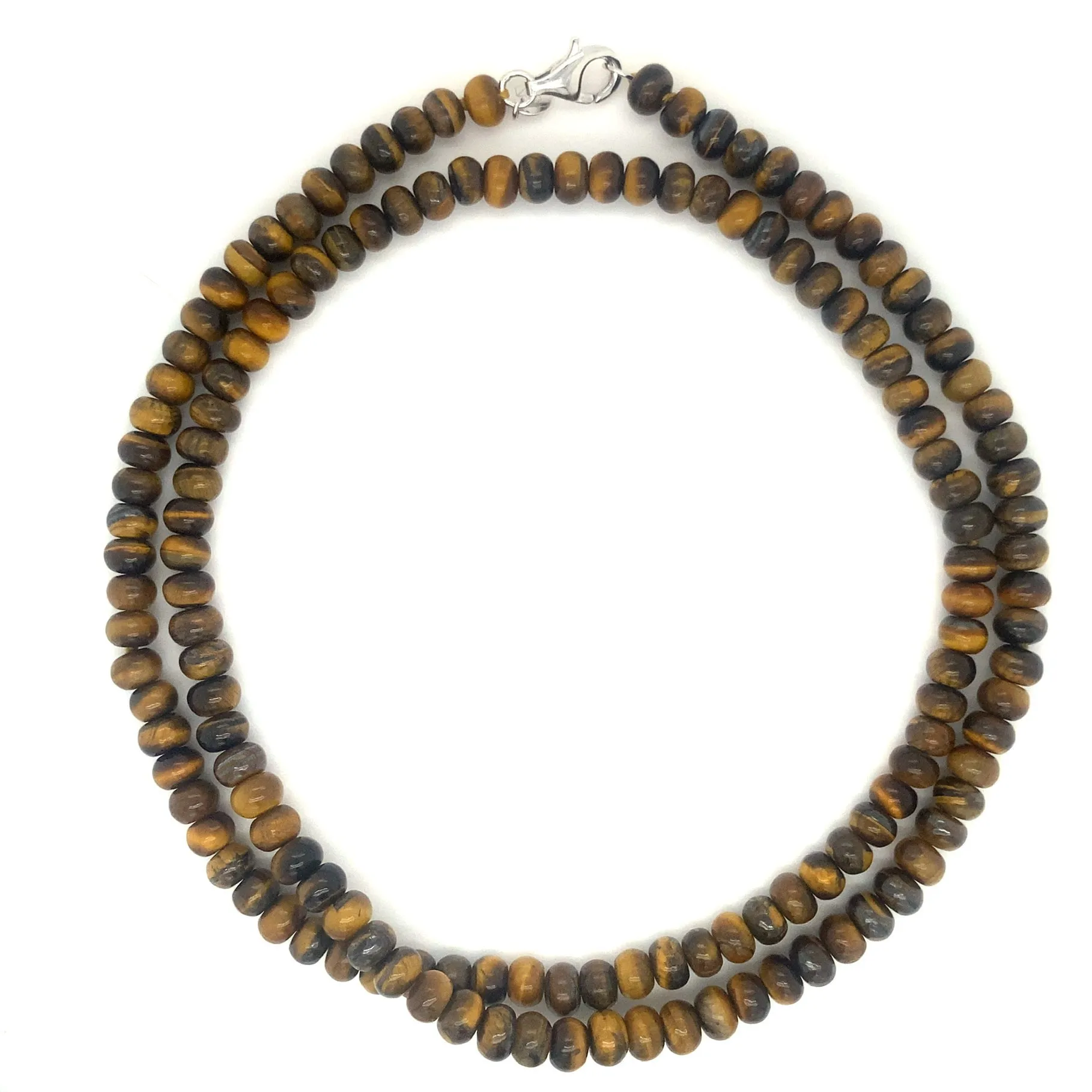 Rondelle Beaded Gemstone Necklace