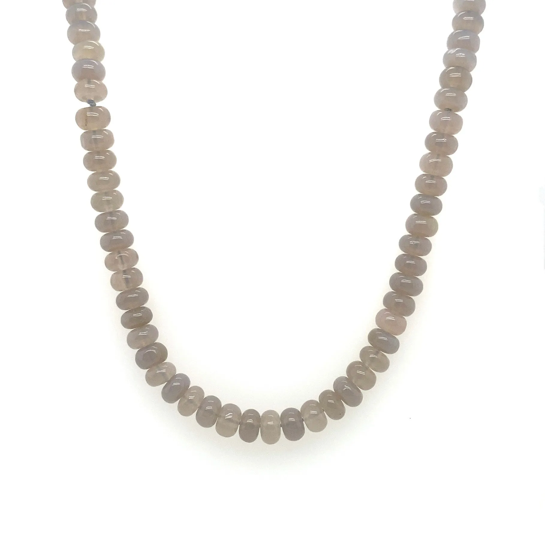 Rondelle Beaded Gemstone Necklace