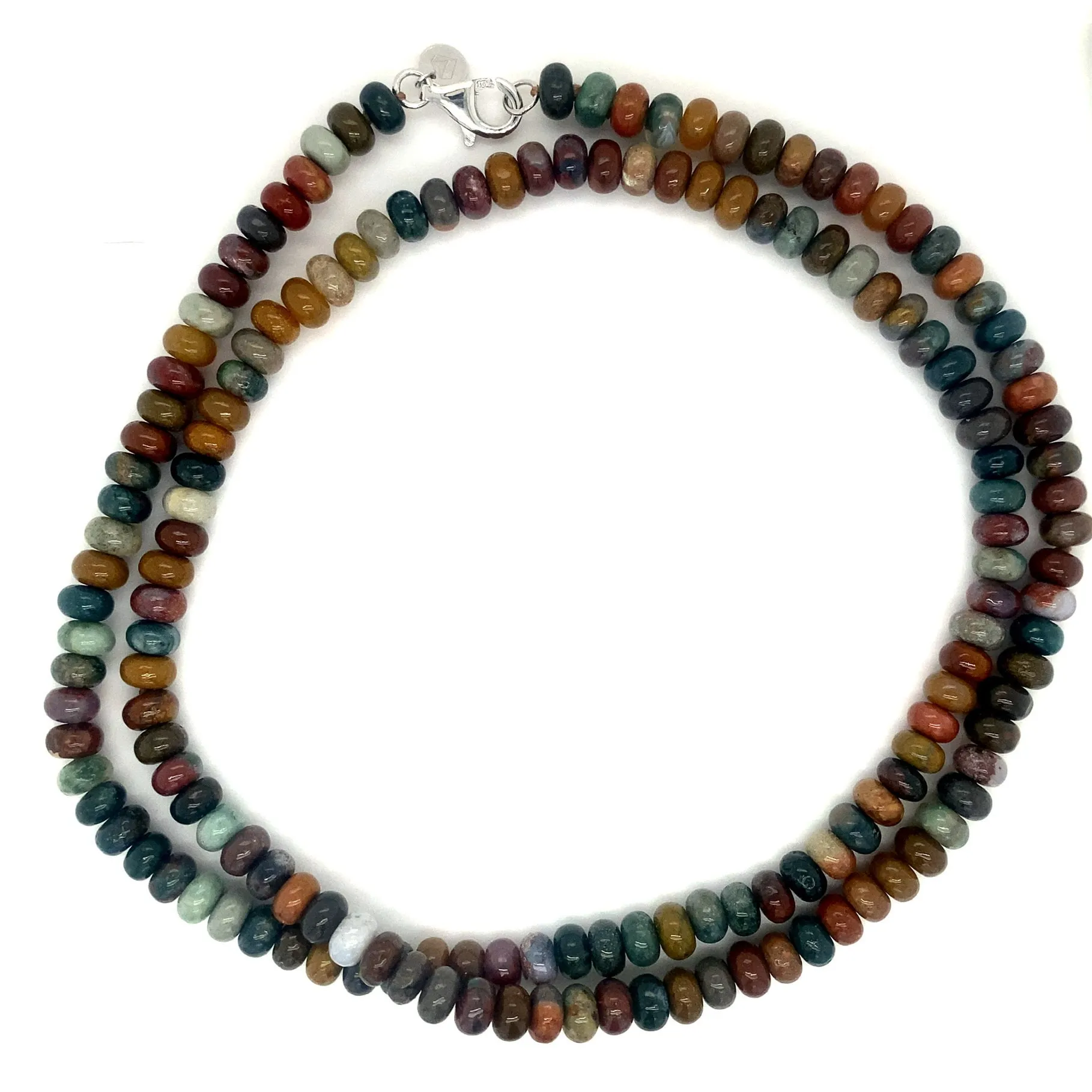 Rondelle Beaded Gemstone Necklace