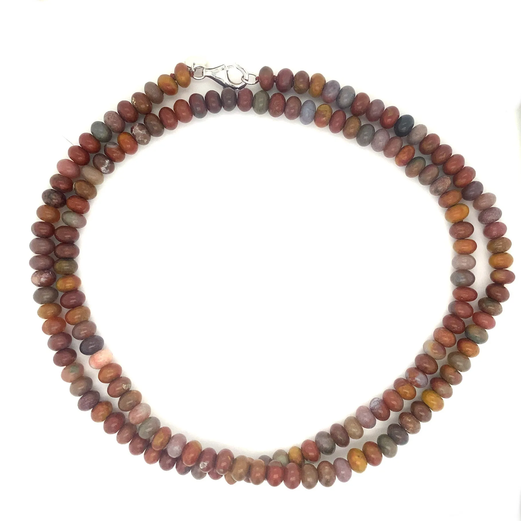 Rondelle Beaded Gemstone Necklace